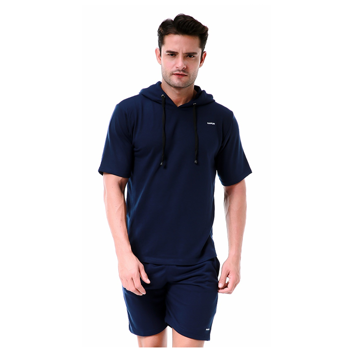 Hamlin Vincent Setelan Hoodie Pria Sweatshirt Set Casual Motif