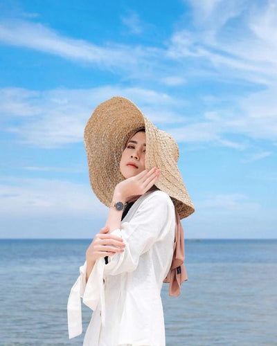 Style OOTD Hijab ke Pantai untuk Liburan Seru Anti-Gerah!