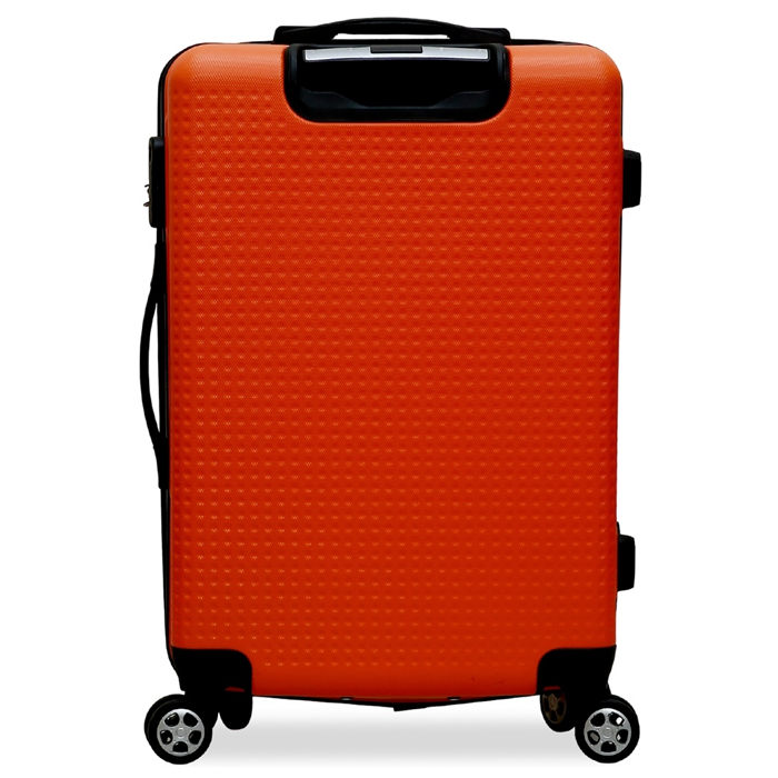 Hamlin Isvara Tas Koper Hardcase One Set Unisex Large Compartment Suitcase  Code Lock System Material ABS+PVC Coated ORIGINAL Orange