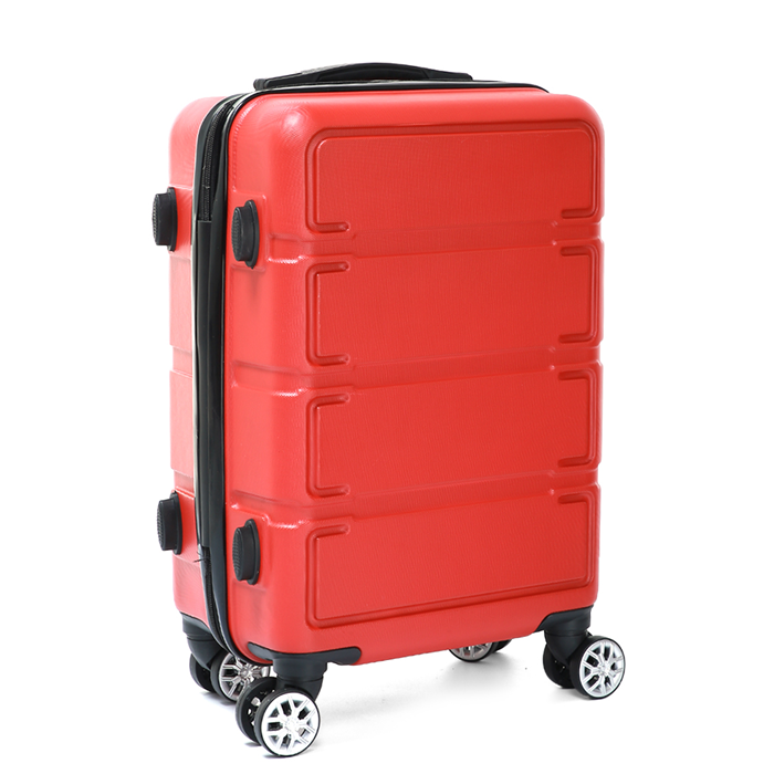 Hamlin Bwony Koper Suitcase Rectangle Motives Size 20 Inch Tas Travel Wheel Luggage Bag Material Fiber ORIGINAL Red